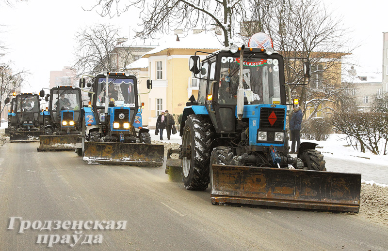 Вывоз снега из Гродно стал причиной неприятных сюрпризов